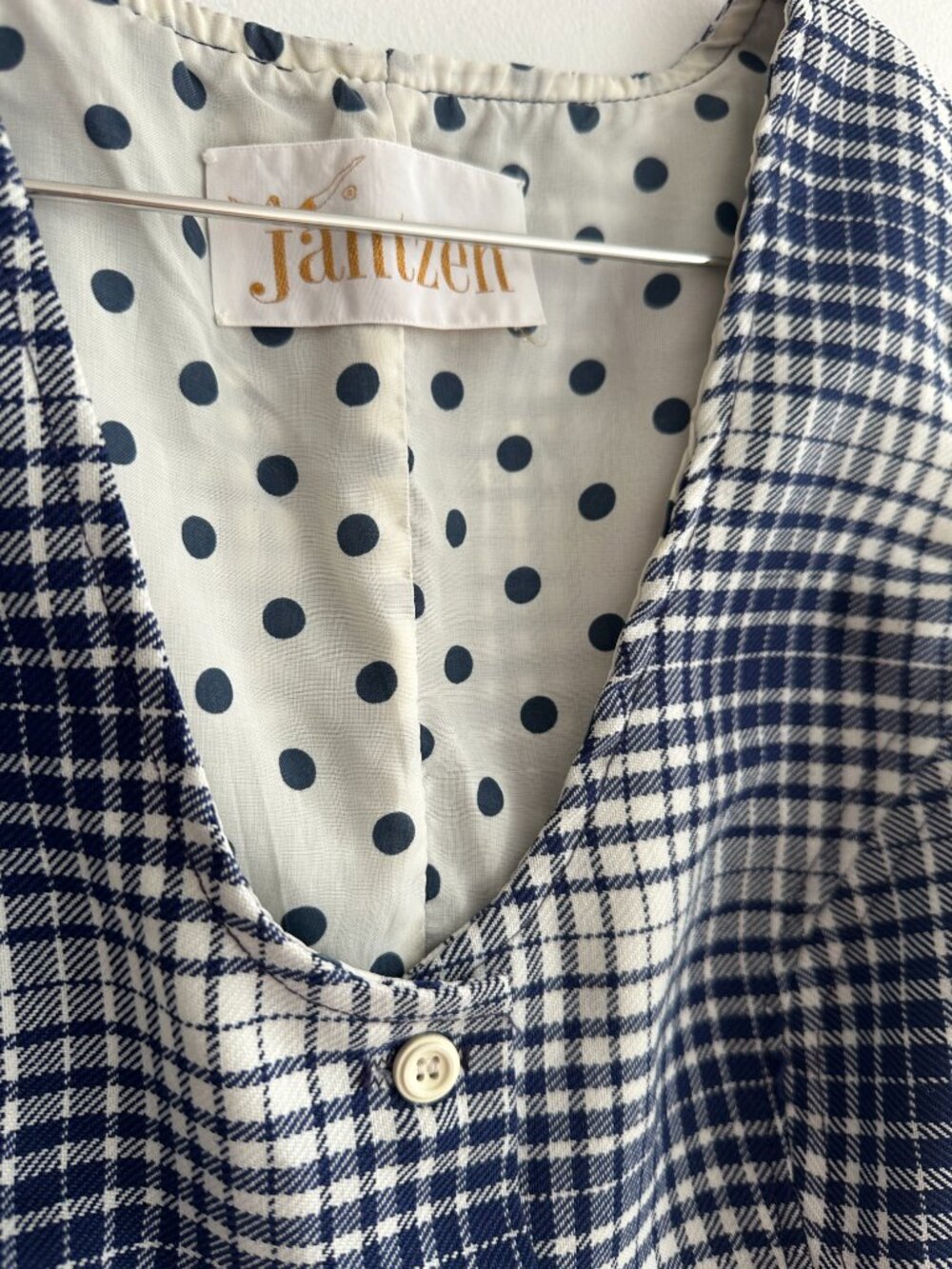Vintage Jantzen Stripe & Polka Dot Vest - Picture 7 of 13